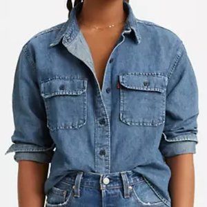Levi’s Cottonized Hemp Olsen Utility Shirt S NWT